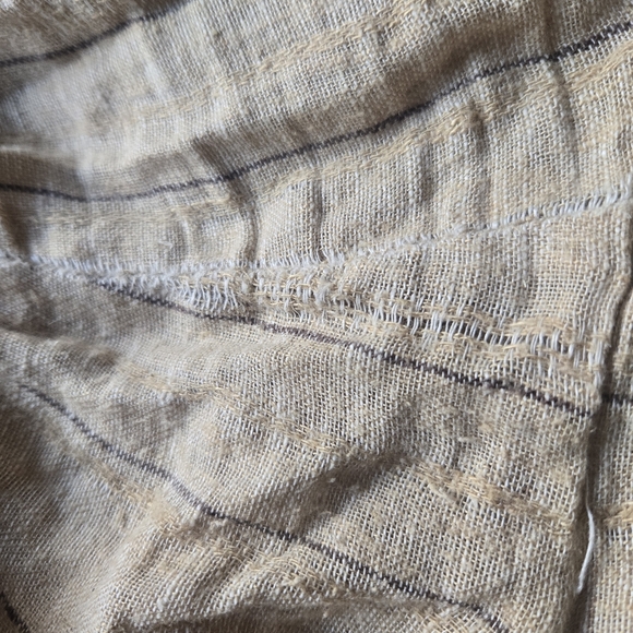 Drew Linen Blend 2-Piece Set: Scoop Neck Crop Top & Wide-Leg Pants - Picture 13 of 14